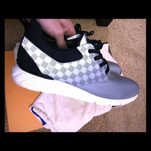 louis vuitton reflective trainers